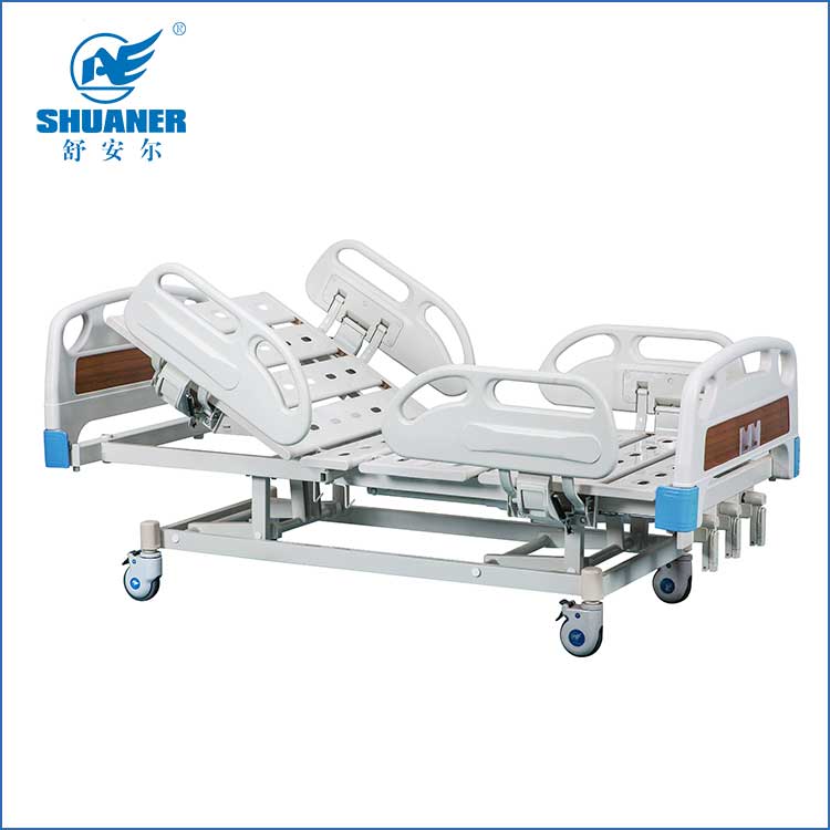 Apat na Marangyang ABS Side Rails Three-Function Manual Hospital Bed Features and Functions