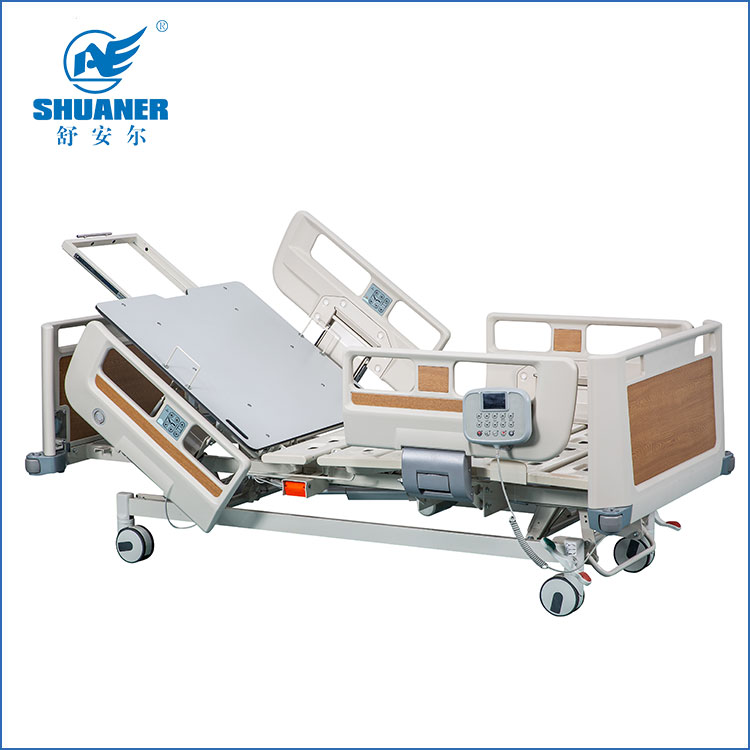 Mga Tampok ng Five Function ABS Side rails Electric Medical Bed